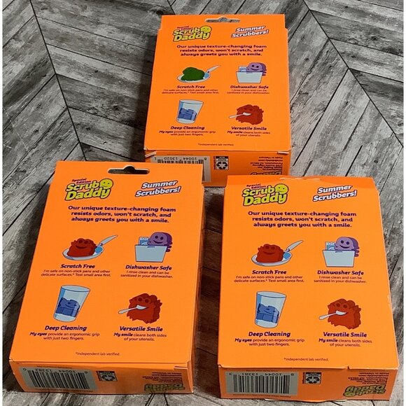 3 Special Edition Scrub Daddy Summer Scrubbers Beach Buddies Flex Texture Sponge - Picture 4 of 4